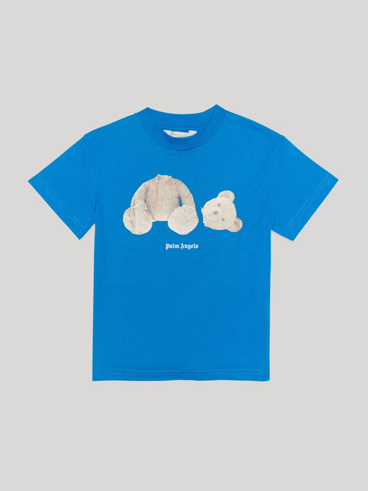 T-SHIRT PALM ANGELS BEAR BLU