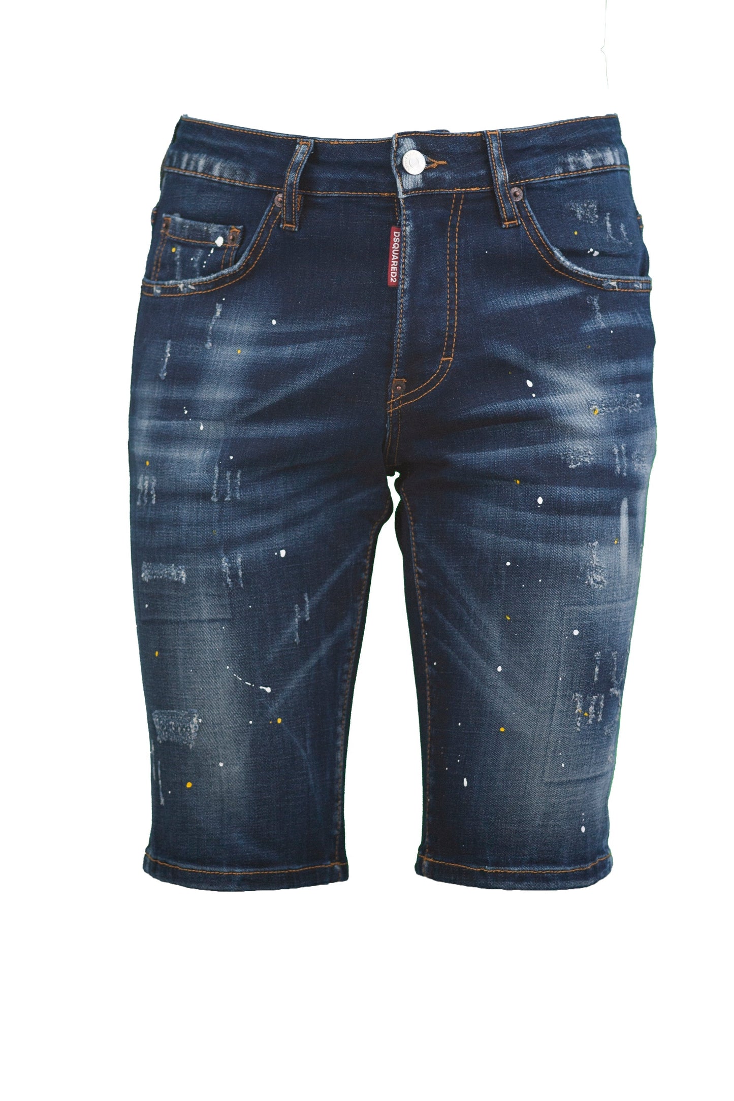 BERMUDA JEANS DSQUARED2 WHITE BULL